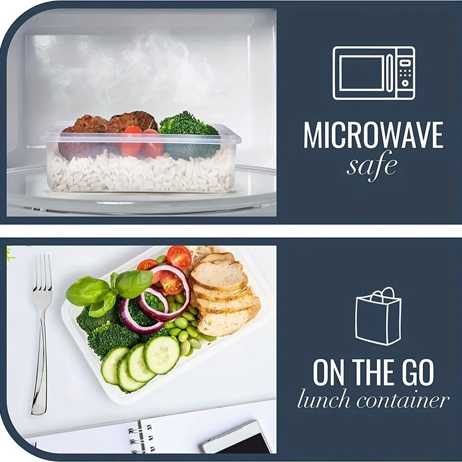 Svěží Úložné Boxy - Ledničkové Nádoby, Lunch Boxy, BPA Free Potravinářská Organizační