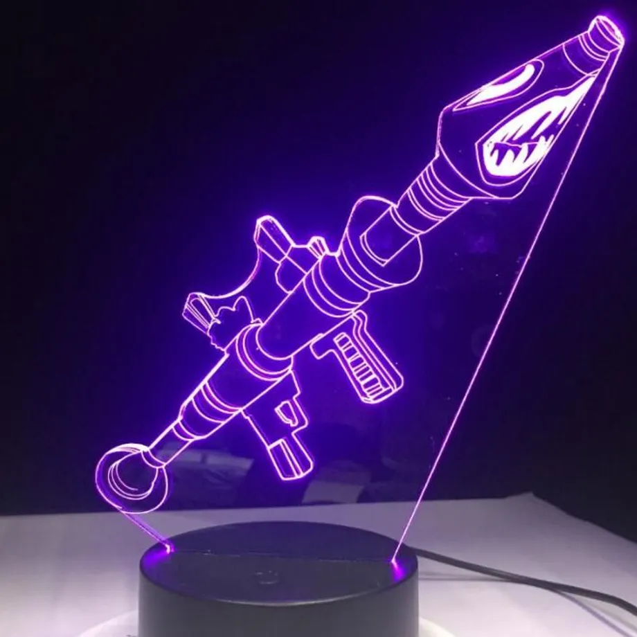 Krásná stolní 3D lampa Fortnite 3d led lamp 5