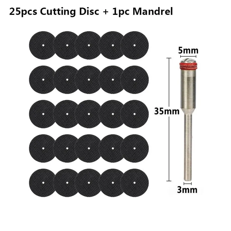 CMCP 54ks brusný řezný kotouč 32mm s trny Brusné kotouče pro Dremel příslušenství Řezání kovů Rotační nástroj Pilový kotouč