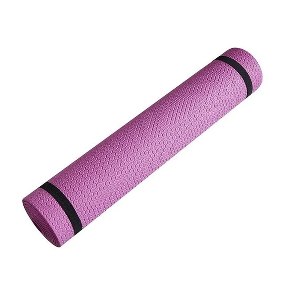 Antiskluzová podložka na Jógu a Fitness pink 3mm