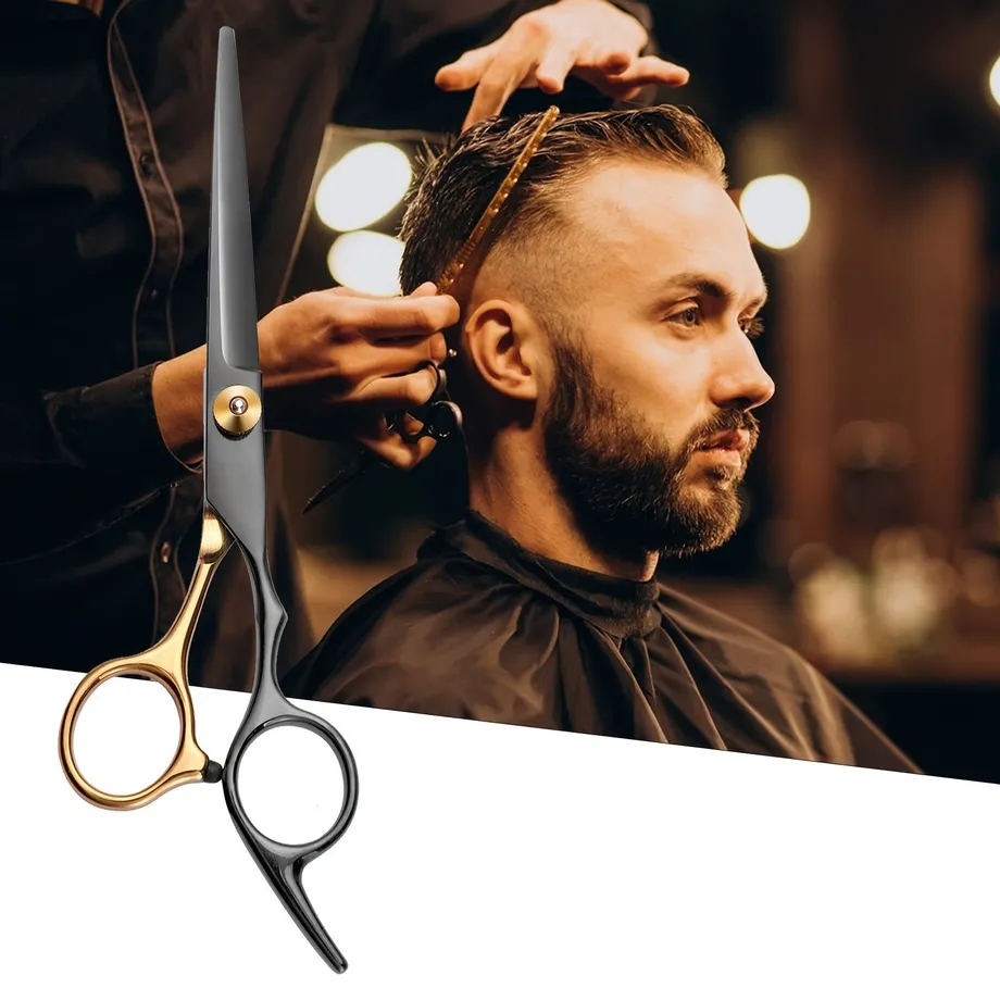 Profesionální Sada Kadeřnických Nůžek - Ztenkovací & Střihací Nůžky na Vlasy, Styling Salon - Pro Pány, Dámy i Mazlíčky