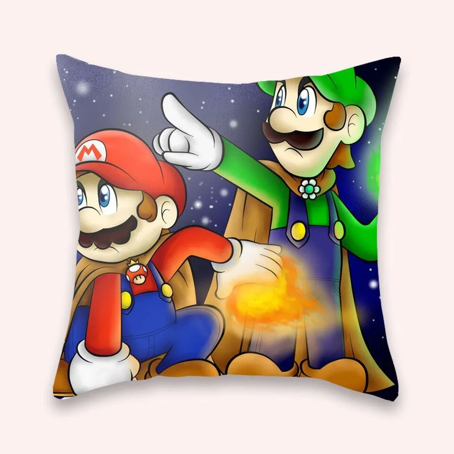 Stylový povlak na polštář s motivy Super Mario - různé varianty