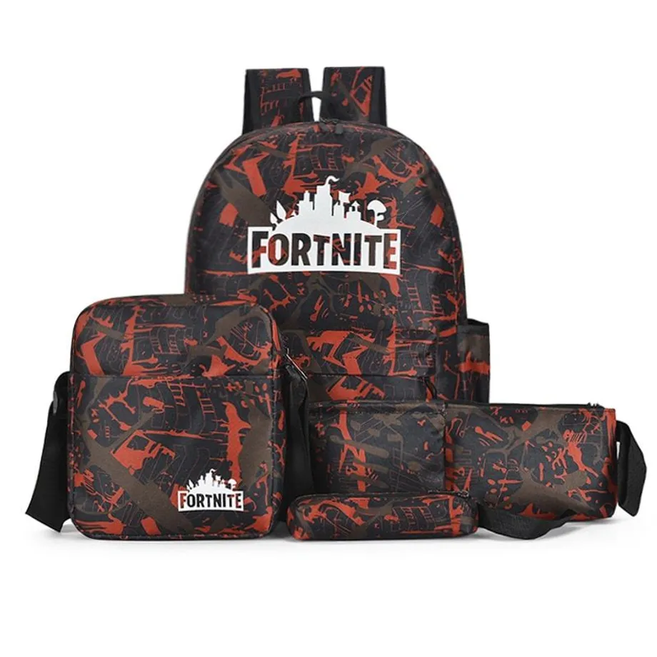 Sada dětských tašek s motivem počítačových her Fortnite A set of 5 pieces 1