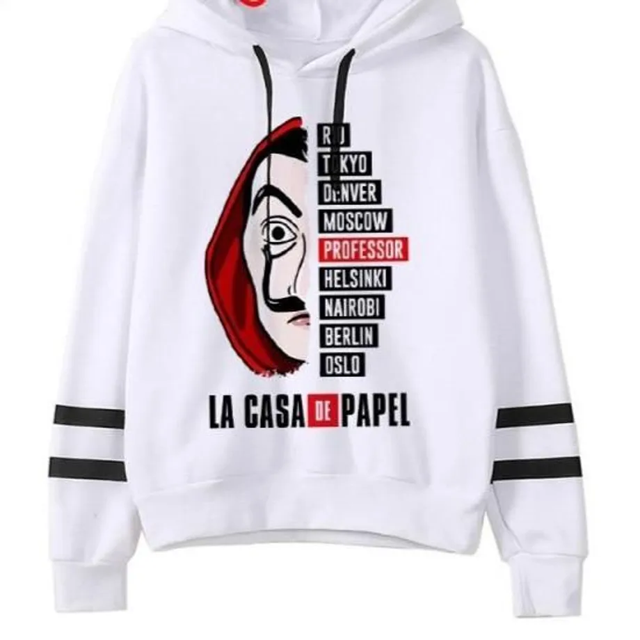 Unisex mikina Money Heist (La Casa De Papel) twwhite607 s