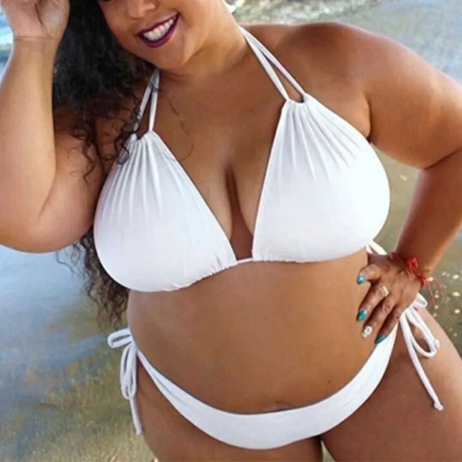 Dámské dvoudílné plus size bikiny