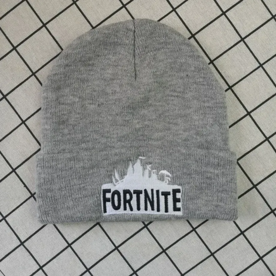 Unisex pletená čepice s nápisem ze hry Fortnite