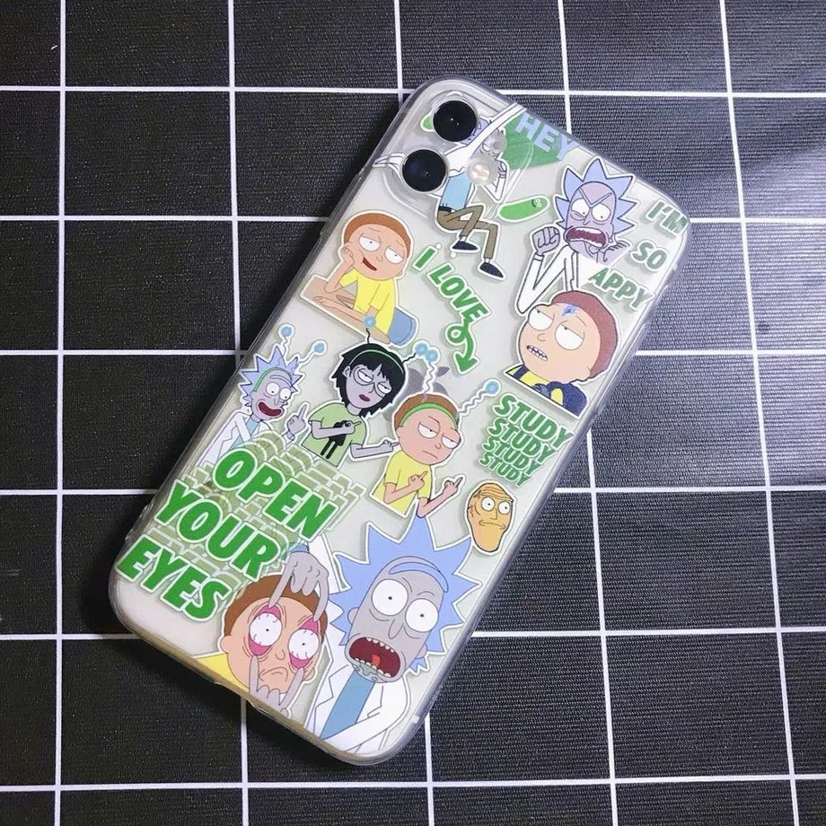 Kryt na telefon iPhone s motivem seriálu Rick a Morty