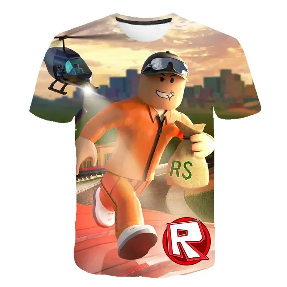 Unisex tričko s krátkým rukávem pro děti i dospělé s motivy oblíbené hry ROBLOX