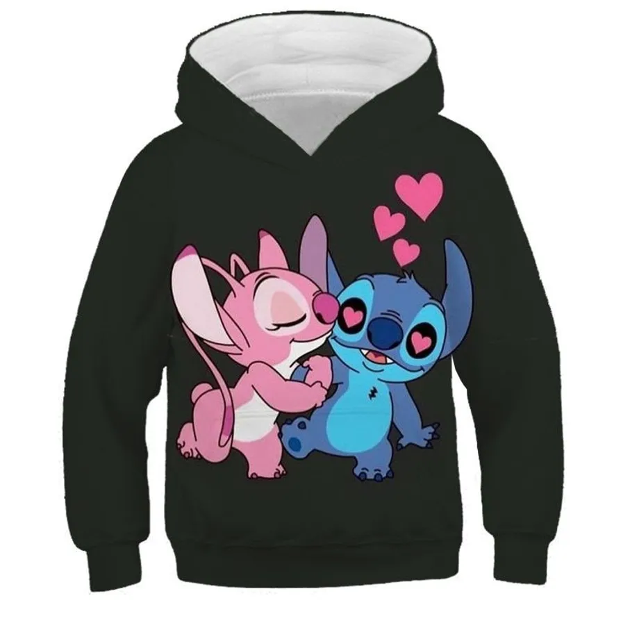 Dětská roztomilá mikina s kapucí Stitch