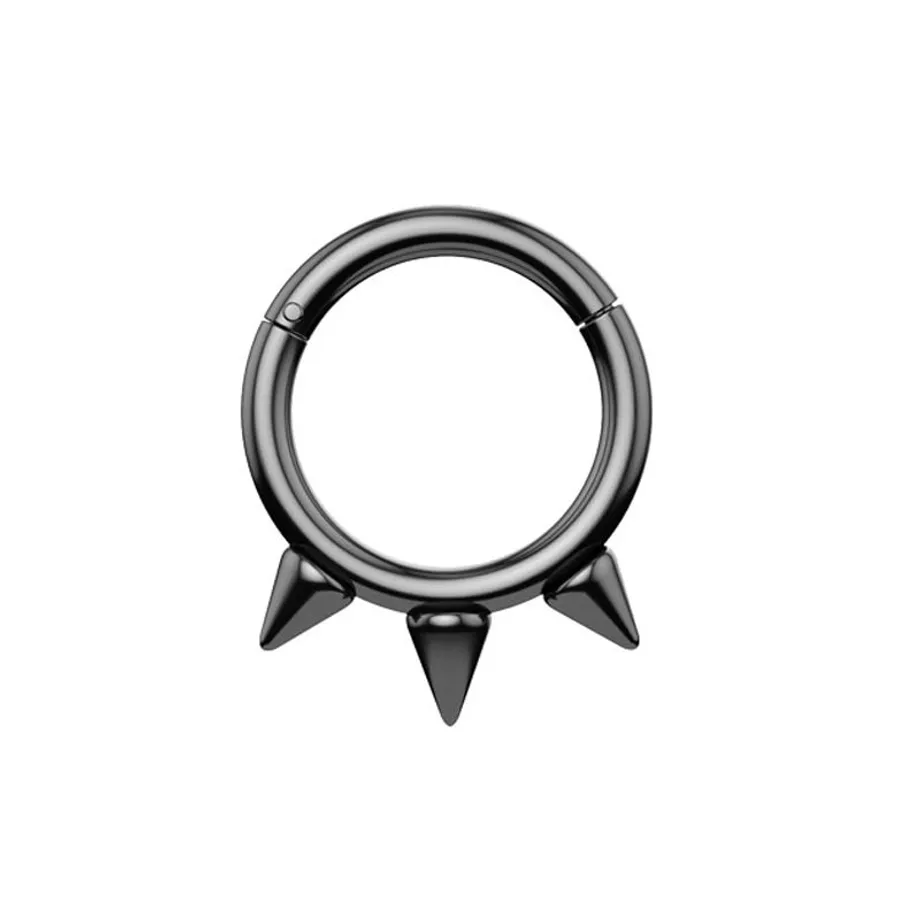 Septum designový piercing do nosu se zirkonem nebo hroty