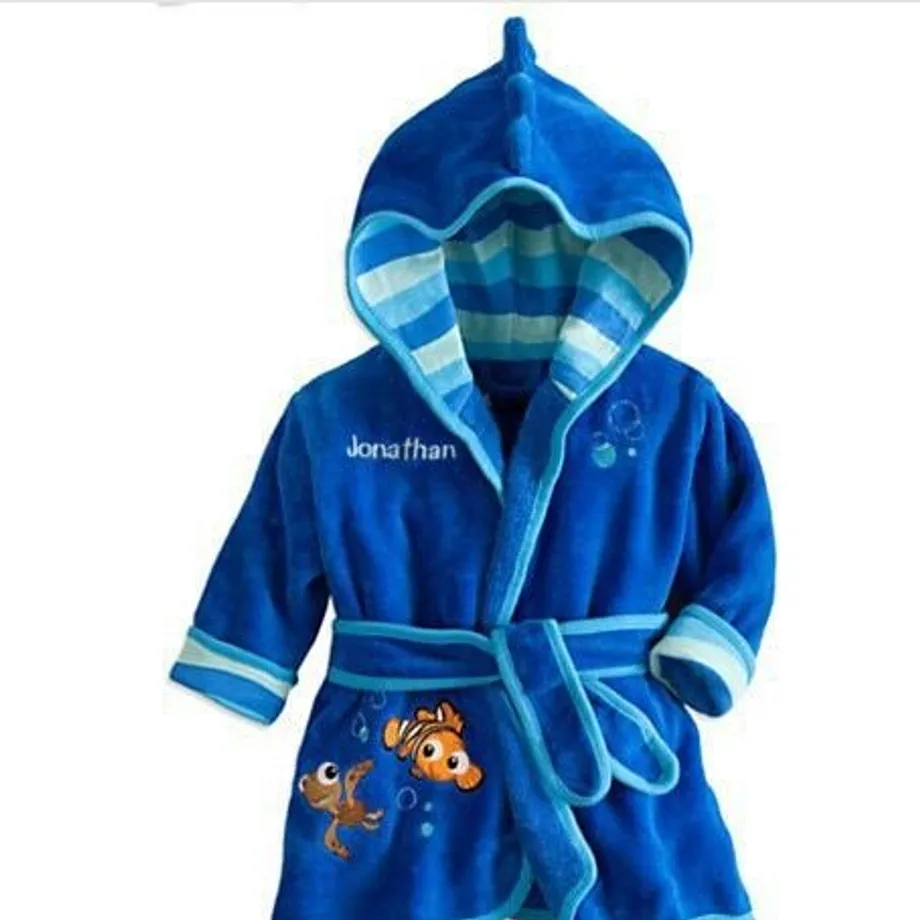 Krásný dětský župan v designu Mickey Mouse blue2 6 let