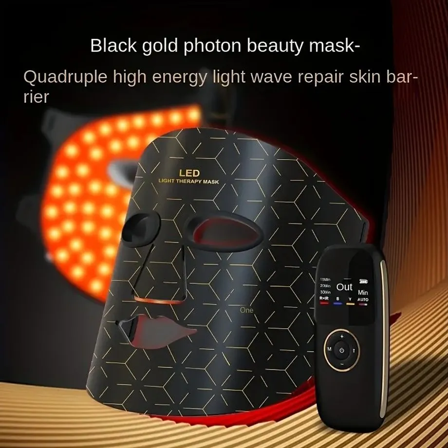 Domácí Pokročilé Vybavení Pro Péči O Pleť | L Červená Oranžová Světle Modrá L | Ir 850 Nm | Senior 4 Druhy Barevných Vzorů I 368 LED Beauty Mask I Photon Skin Kadeřnický Přístroj Maska Pro Světlé Skvrny Fototerapie Skin Big Light Spectrometer