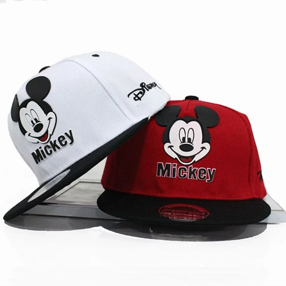 Dětská stylová kšiltovka s nášivkou Mickey Mouse - různé barvy