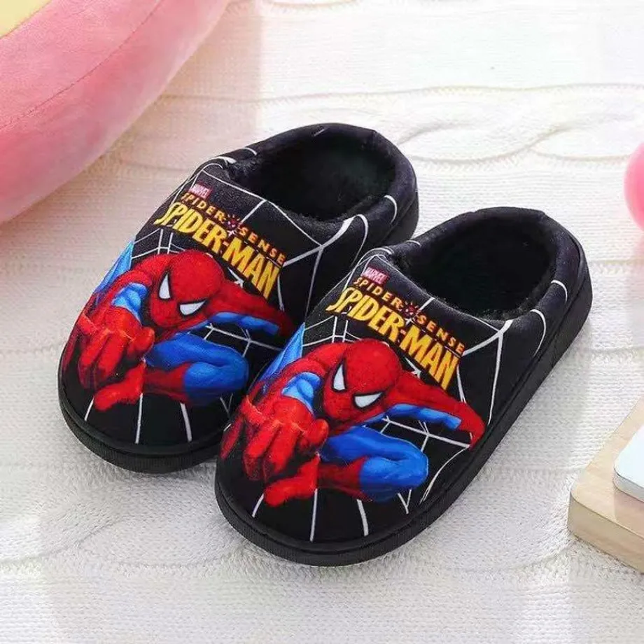 Dětské plyšové boty spiderman - různé barvy