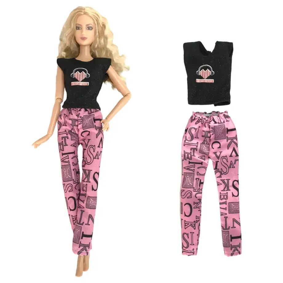 Módní a trendy set oblečení s doplňky pro panenku typu Barbie