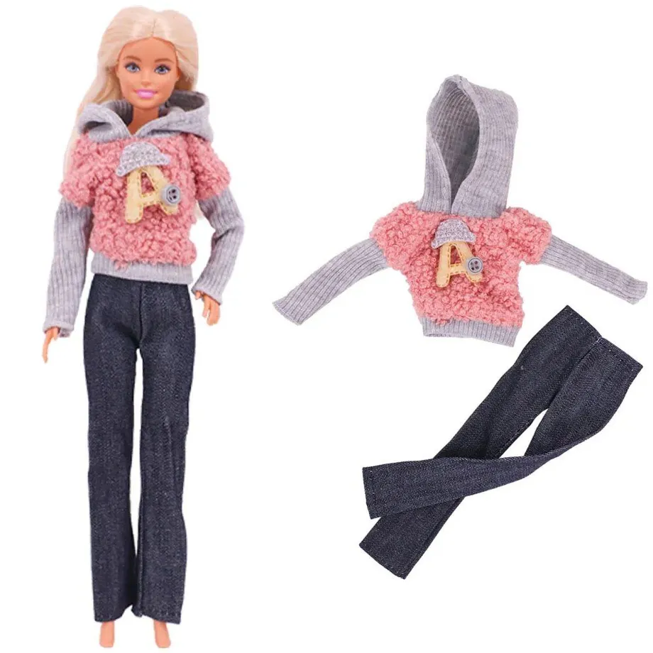 Sportovní a stylové módní šaty pro panenky Barbie