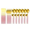 24PCS Pink Golden