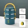 Blue 3-layer + Tableware + Thermal Bag