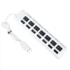 white 7 ports Switch