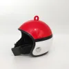 Red white helmet