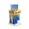 Blue Golden 24pcs