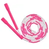 Long handle bamboo rope skipping pink * 2.8m [soft beads]]