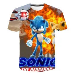 Dětské triko s potiskem různých motivů ježka Sonic