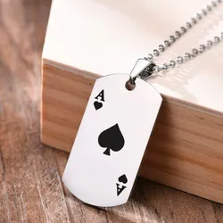 Krásný moderní náhrdelník Poker Eso