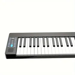 Kompaktní chytré piano s 61 klávesami - online výuka hudby, externí audio a sluchátka, standardní velikost, LED displej, USB