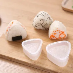 Sada 2 formiček na onigiri - trojúhelníkové formičky na rýžové kuličky, pro snadné tvoření japonských sushi