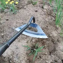 Ruční plečka z nerezové oceli - odolná, kalená celoocelová motyčka pro efektivní pletí a sázení na zahradě a farmě