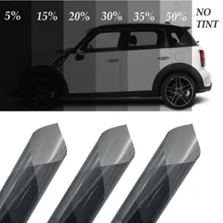 300cmx50cm Černé okenní fólie do auta Tint Tinting Film Roll Auto Home Window Glass Summer Solar UV Protector Sticker Films