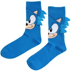 Pánské vysoké ponožky Sonic (Modrá)