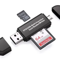 Multifunkční čtečka paměťových karet OTG + porty USB