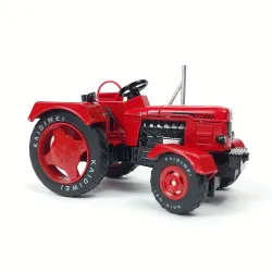 Retro traktor s vlekem 1:18 - kovový model