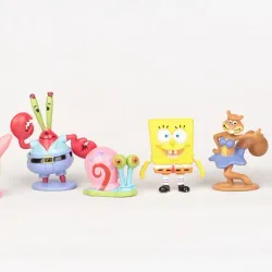 Sada figurek SpongeBob v kalhotách - 6 ks