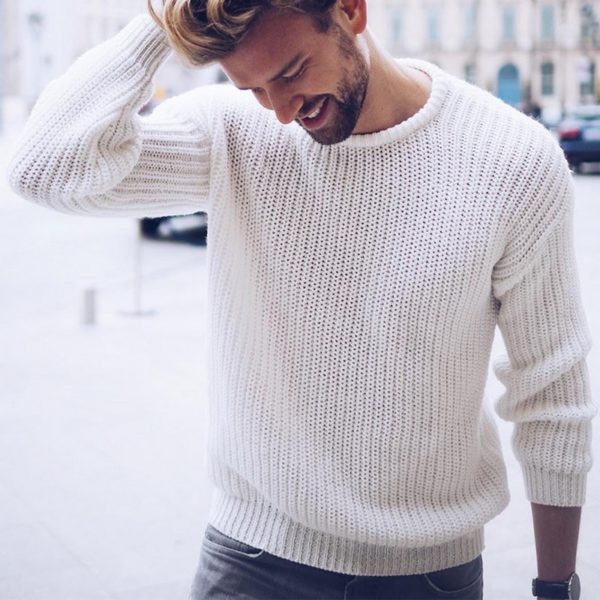 Pánský módní pletený svetr Rocco