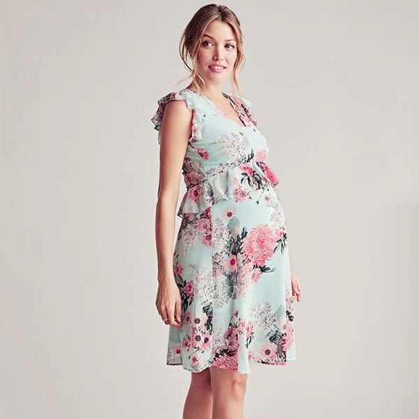 Dámské elegantní těhotenské šaty