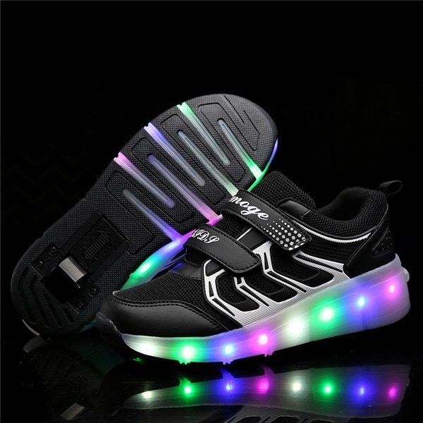 Dětské LED svítící boty s kolečky unisex