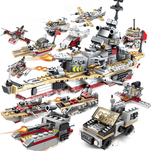 Dětská velká stavebnice - Bitevní loď