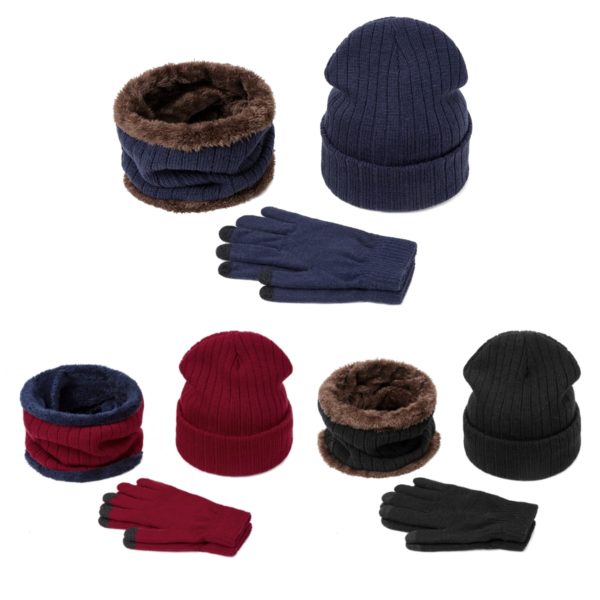 Pánský zimní set čepice, nákrčník a rukavice