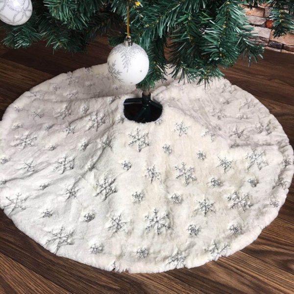 Vánoční kobereček zdobený vločkami