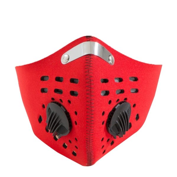 Cyklistická obličejová maska - protiprachová maska na obličej s dýchacím ventilem