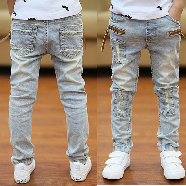 Strečové džíny s elastickým pasem