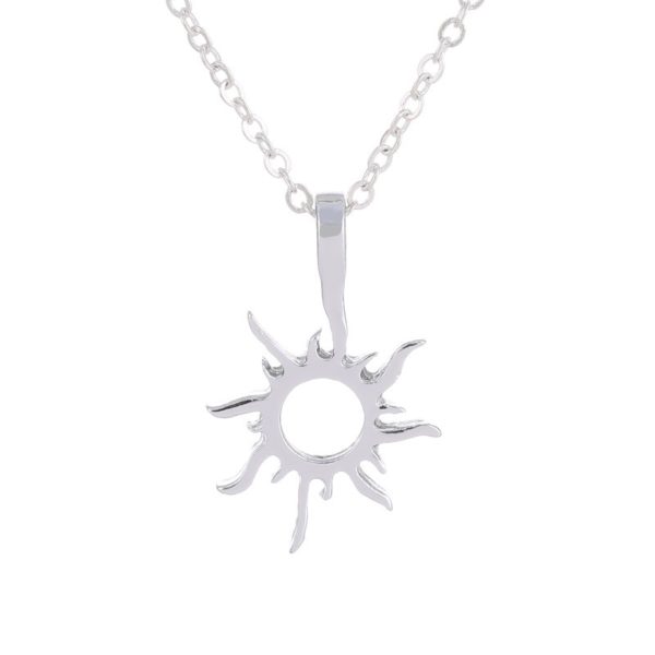 Dámský náhrdelník s přívěskem ve tvaru slunce