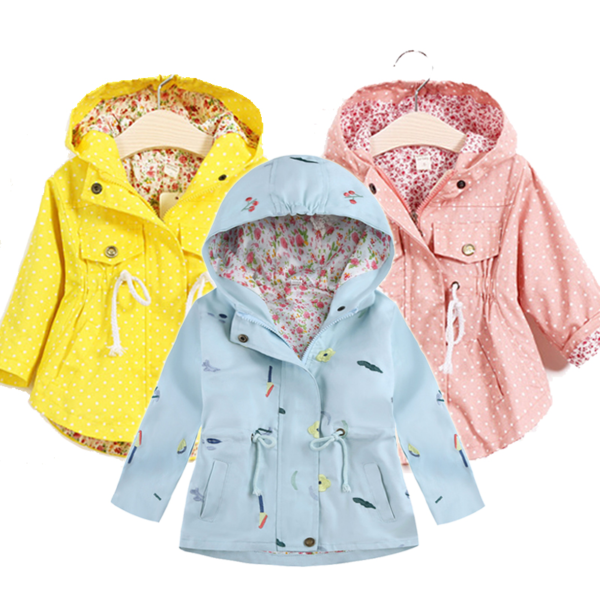 Dívčí jarní kabát ve třech barvách