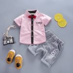 Chlapecká stylová letní souprava – polokošile a kraťasy