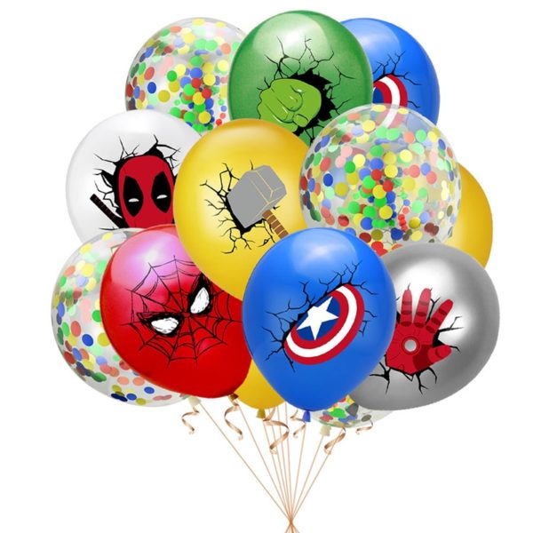 Mix 10 ks balónků se superhrdiny Marvel