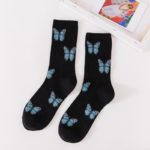 Dámské bavlněné prodyšné ponožky s originálními potisky