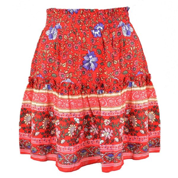 Letní dámská mini sukně se vzory